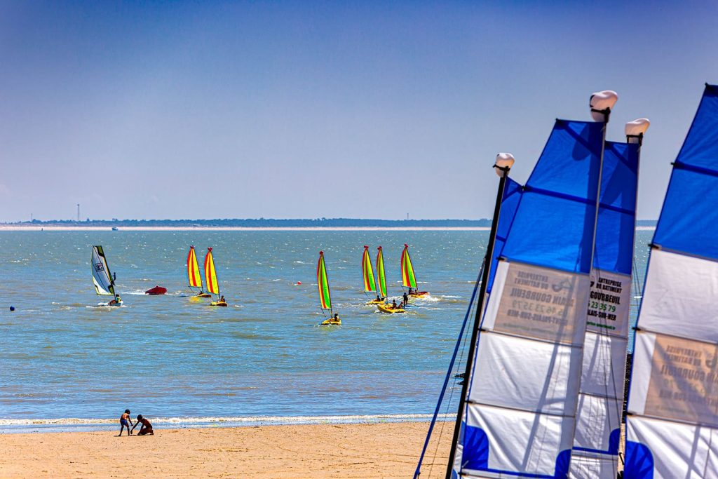 Sails of the nautical base of Mathes-La Palmyre