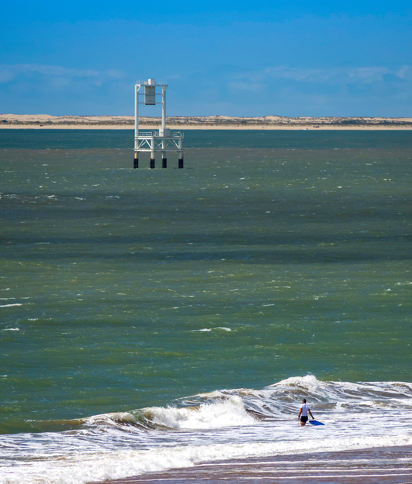 La grande chaise de la plage de la Grande Côte