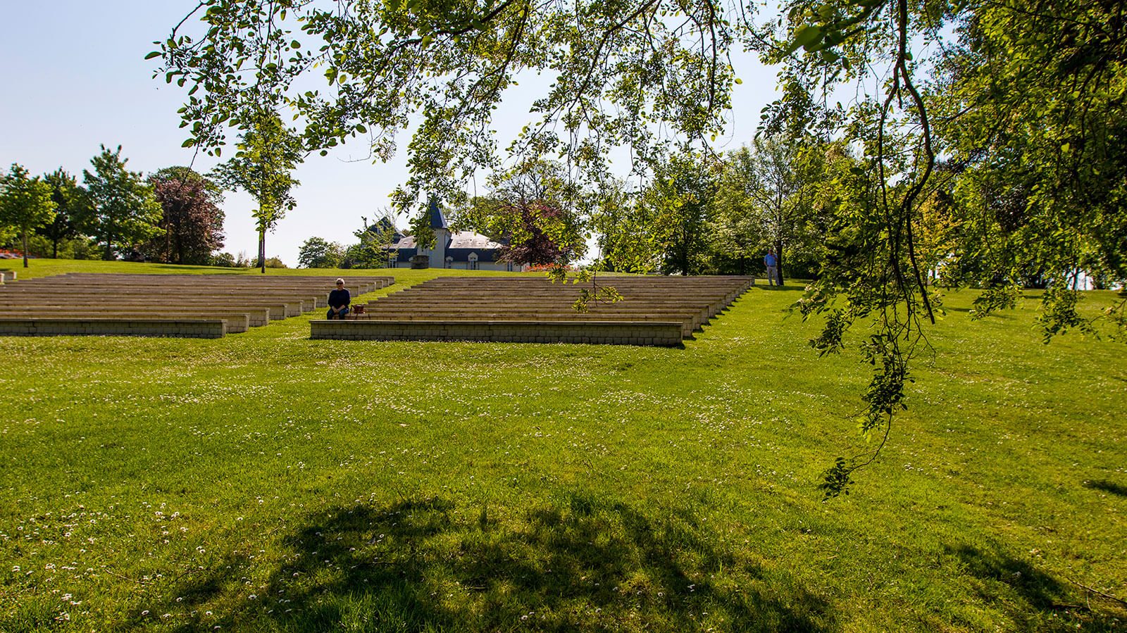 The green theater in the park of Vaux-sur-Mer