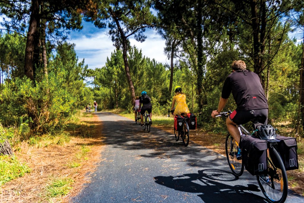 Balade à vélo sur la Vélodyssée à La Tremblade