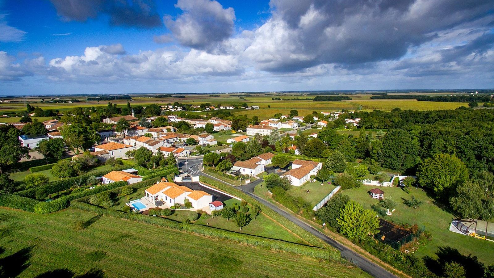 Vue du ciel de Grézac