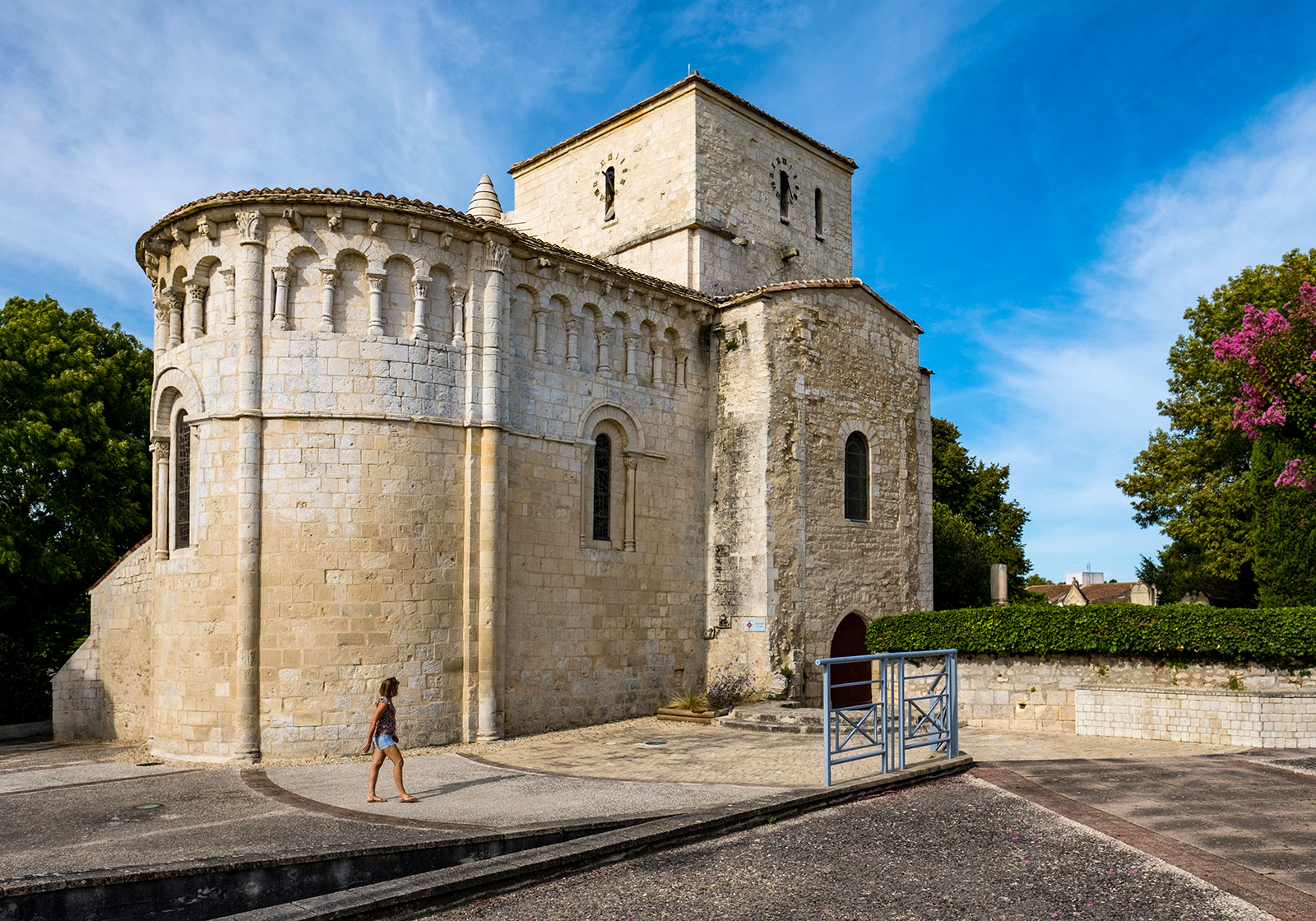 the Romanesque church of Saint-Etienne in Vaux-sur-Mer