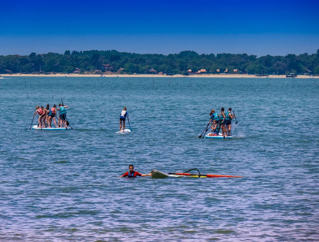 SUP am Strand von La Cèpe