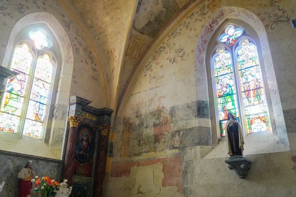 interior of the church of Arces