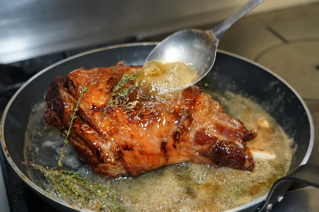 Cuisson du gigot d'agneau de l'estuaire