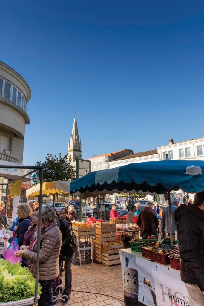 Auf dem Astremade-Markt in Charente Maritime