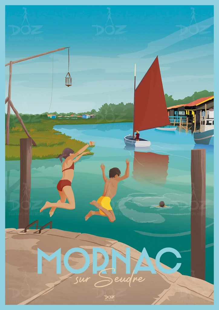 Affiche Doz - port de Mornac-sur-Seudre