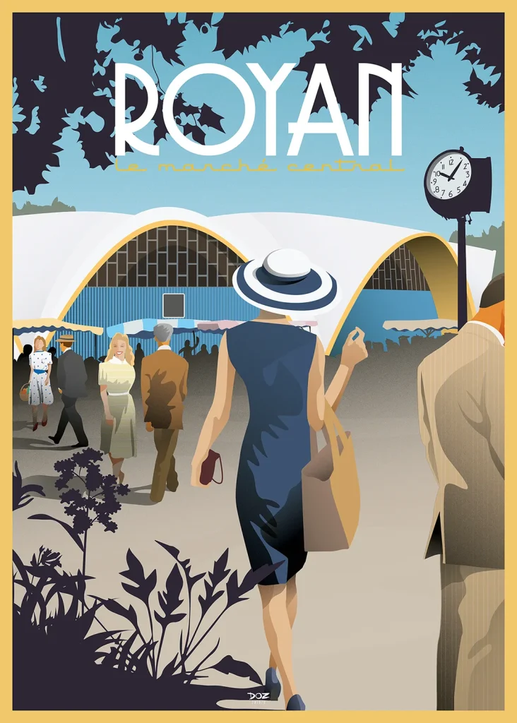 Affiche Doz Royan le marché central