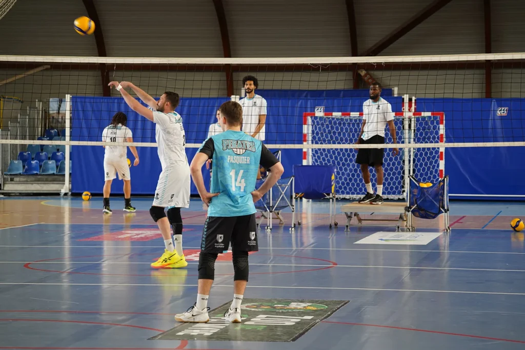 Séance d'entraînement pour Les Pirates de Royan