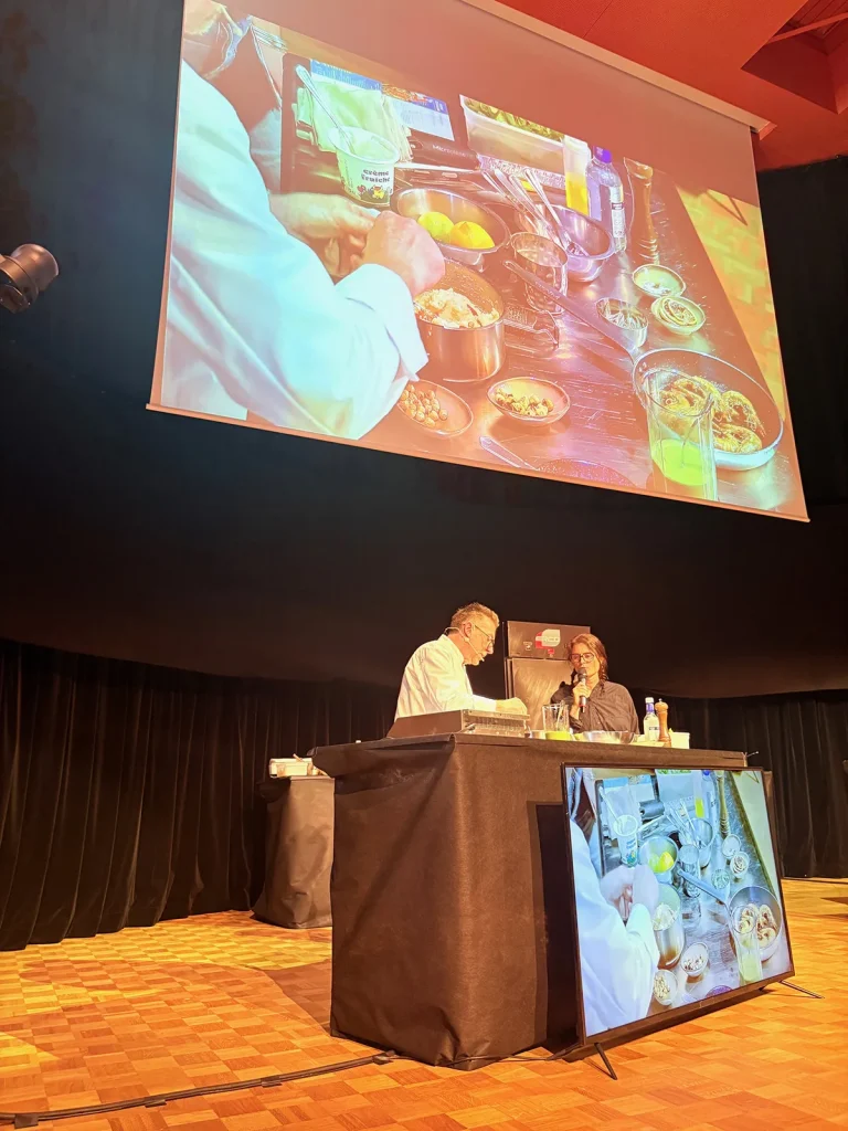 Préparation des gambas rôties