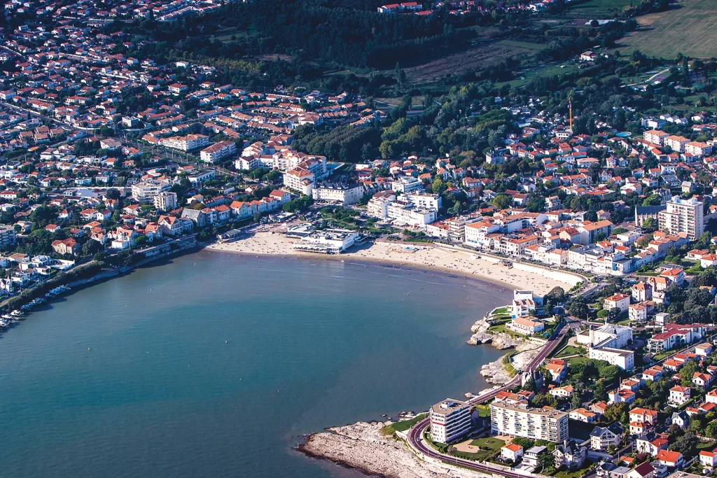 vue aérienne de Pontaillac