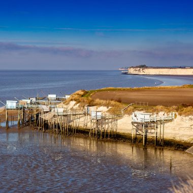 Carrelets sur l'estuaire de la Gironde
