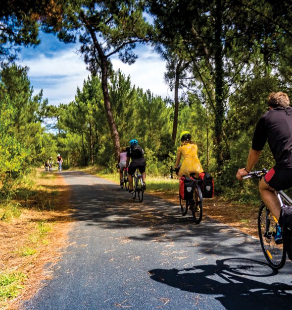 Balade à vélo sur la Vélodyssée à La Tremblade