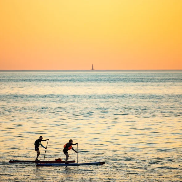 Stand-up paddle en mer à Royan